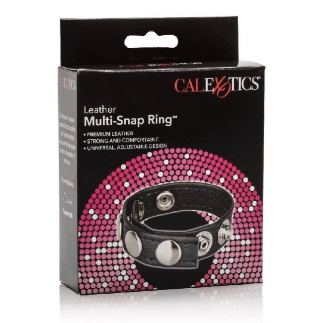 Calexotics Leather Multi-Snap Ring for Men